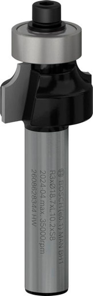 PRO Abrundfräser, R 3, Schaft 8 mm Produktbild 