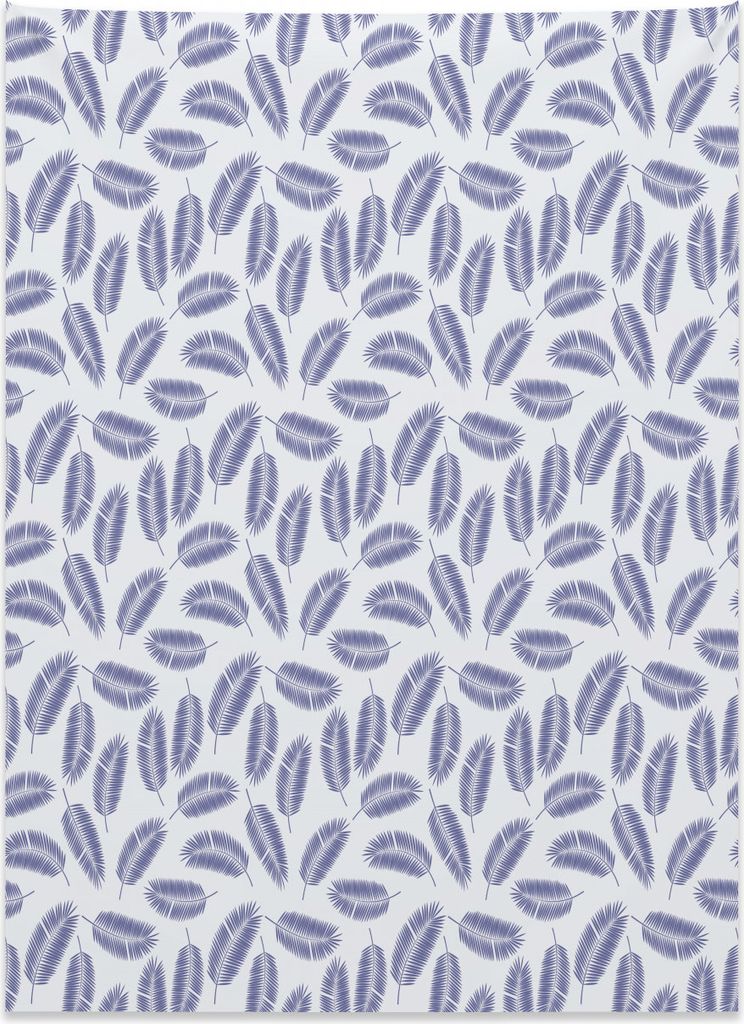 Abakuhaus Tropisch Wandteppich, Bananen-Palme-Blätter aus Weiches Mikrofaser Stoff Kein Verblassen Klare Farben Waschbar, 110 x 150 cm, Bleich und...