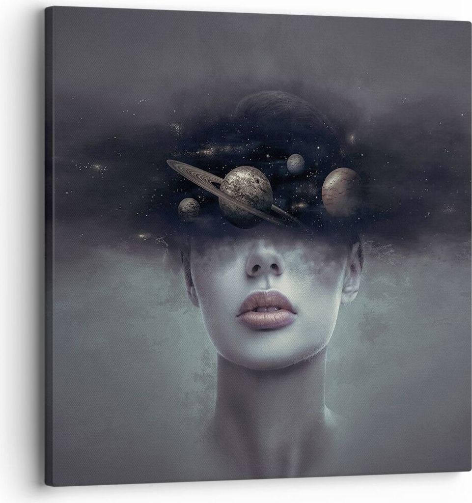 Bild auf Leinwand - Leinwandbild - Einteilig - Quinoa Frau Gesicht - 30x30cm - Wand Bild - Wanddeko - Wandbilder - Leinwanddruck - Bilder - Wanddek...