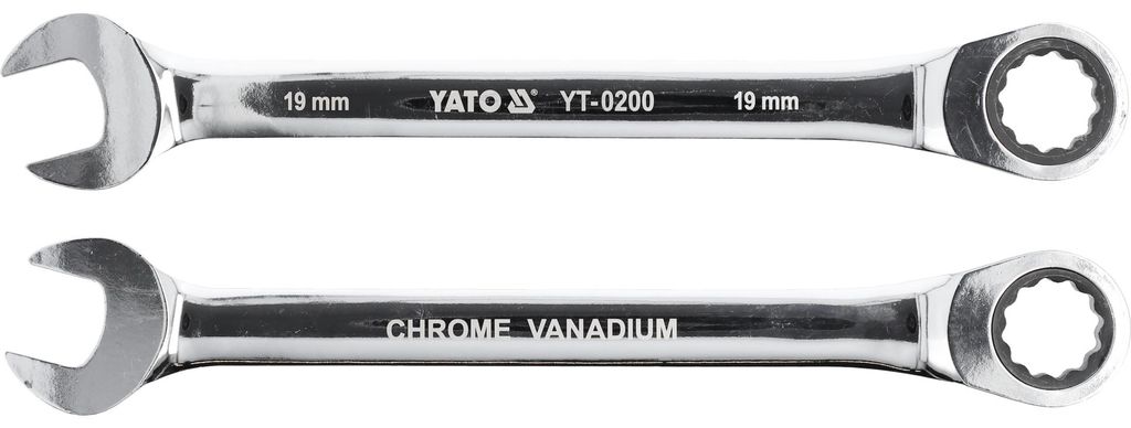 Yato YT-0200, 19 mm, Chrom, Chrom-Vanadium-Stahl, Chrom, Produktbild 