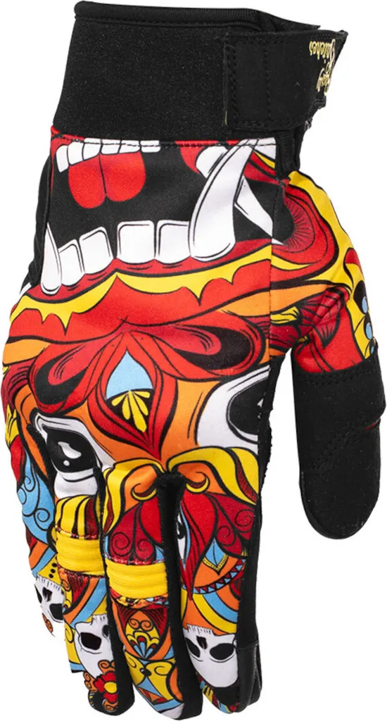 Gants moto grande taille 3XL Rusty Stitches Clyde V2 Mask Cuir Souple