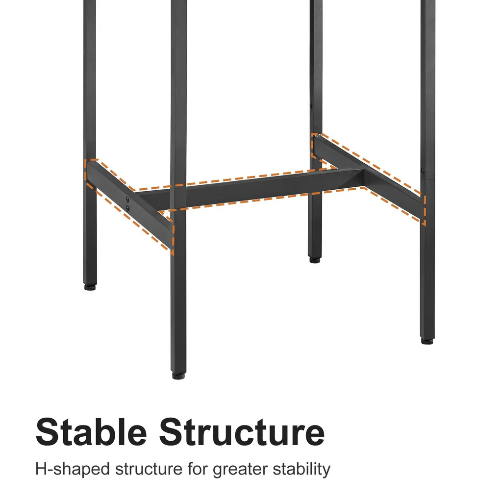 Ensemble Table de Bar et 2 Tabourets Industriels avec Structure en Métal - 3