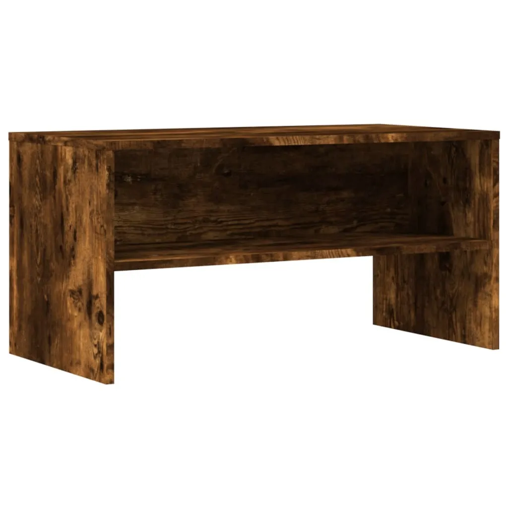 Mobile TV in rovere fumé 80x40x40 cm Materiale in legno