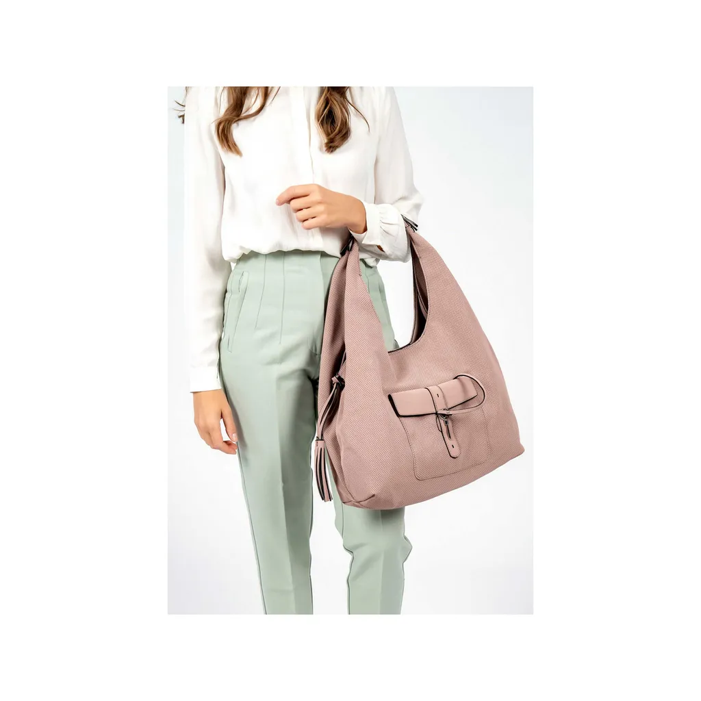 SURI FREY Romy-Kay Borsa Pink Oldrose - Design Traforato e Vegan - 6