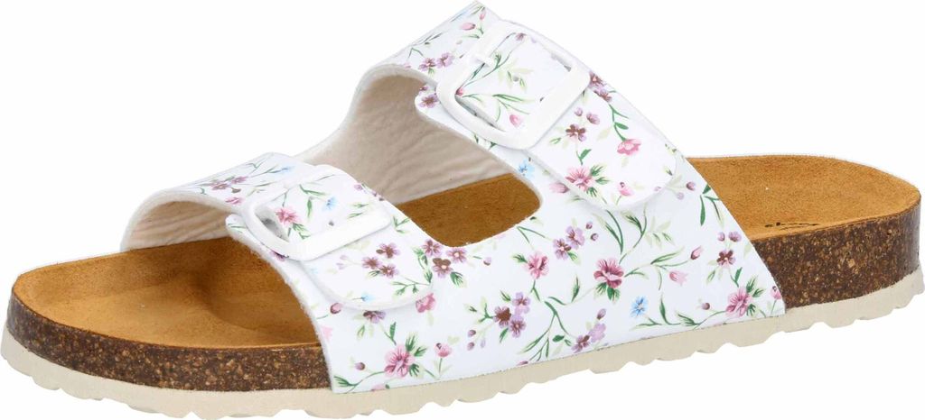 Pantolette Bioline Platino Rosegold Größe 40 mit verstellbaren Schnallen und dämpfender Sohle