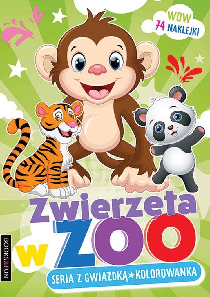 Kolorowanka edukacyjna Zwierzęta w Zoo praca zbiorowa