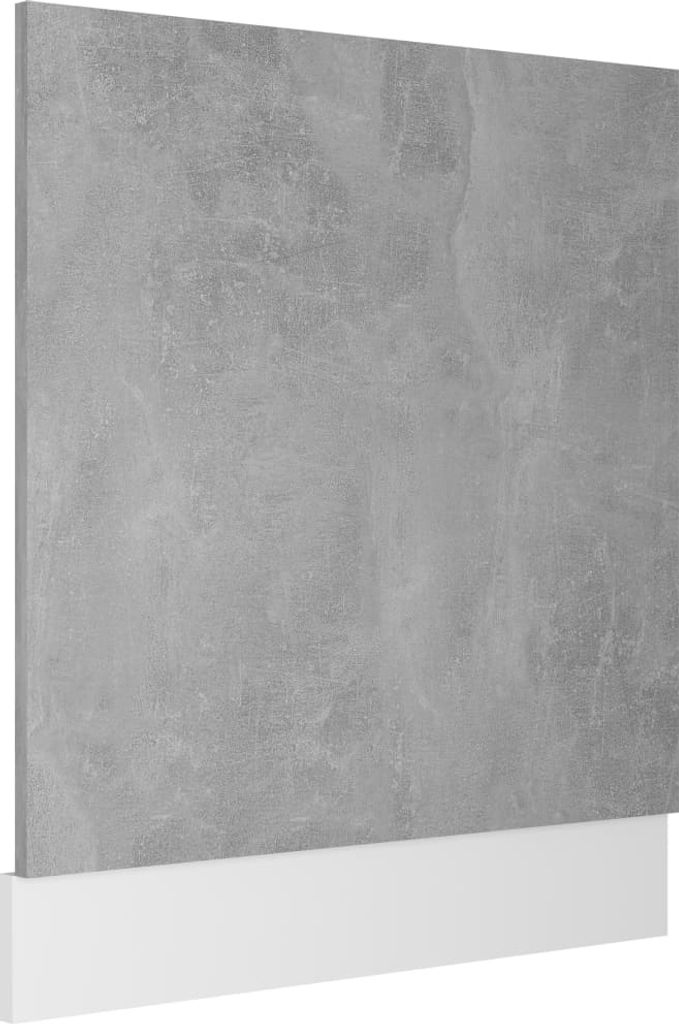 vidaXL Geschirrspülerblende Betongrau 59,5x3x67 cm Produktbild 