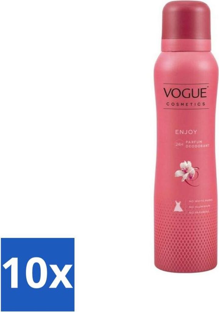 Vogue Enjoy Parfüm-Deodorant 150 ml - Vorteilspack - 10 Stücke
