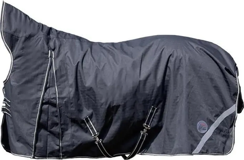 HKM Rain Rug Innsbruck collo alto 1200D con pile polare 0g nero