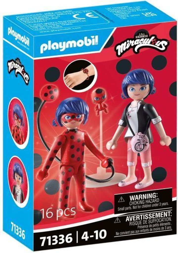 PLAYMOBIL Miraculous : Marinette & Ladybug Armband, Kinderarmband mit Anhänger, Ab 4 Jahren, Personalisierbar
