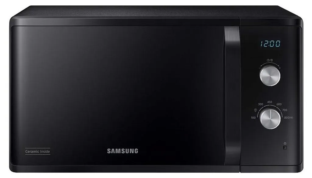 Micro-ondes solo Samsung MS23K3614AK noir de 23L avec plateau tournant