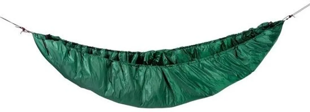 Sous-couette pour hamac verte idéale pour dormir au chaud en forêt