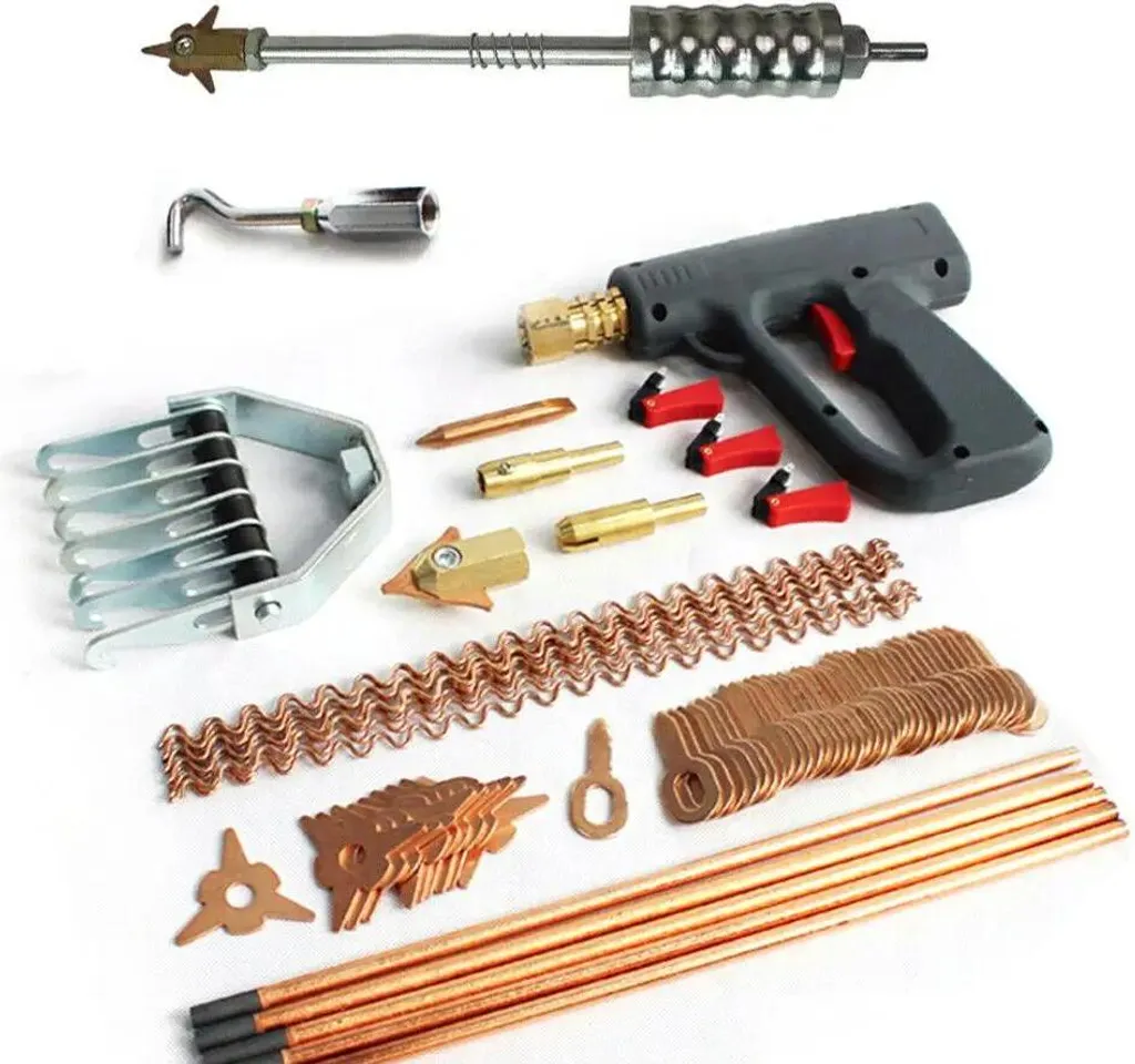 Réparation de tôle avec ce kit soudage par points de 86 accessoires - 9