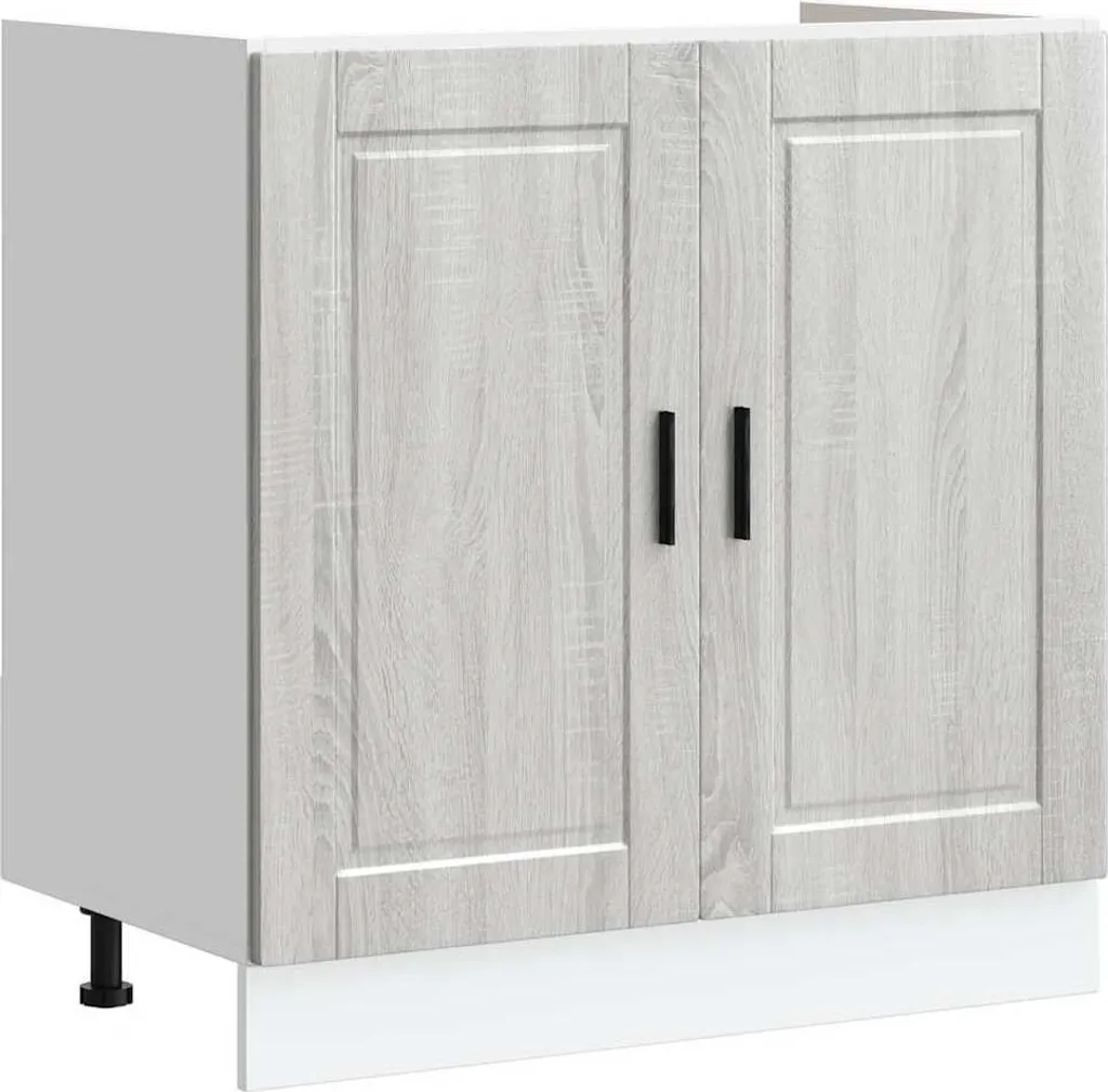 Crea la tua Cucina con SYFAX Porto 80cm Grigio Sonoma | Base Lavello