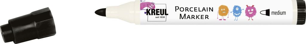 KREUL Porzellanmarker Hobby Line Strichstärke: 1-3 mm schwarz
