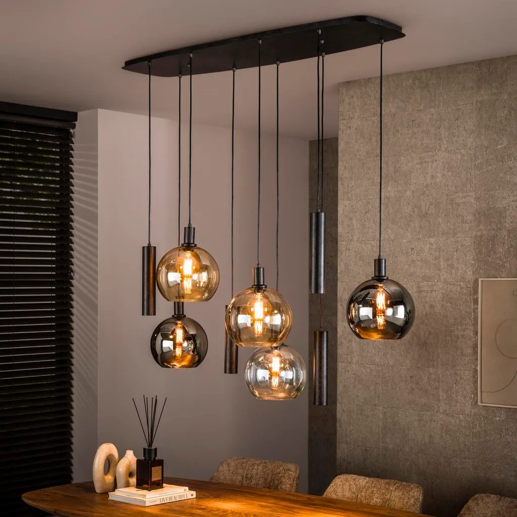 Plafonnier Design 130 cm : Éclairez les Grands Espaces avec Style Sfera - 5