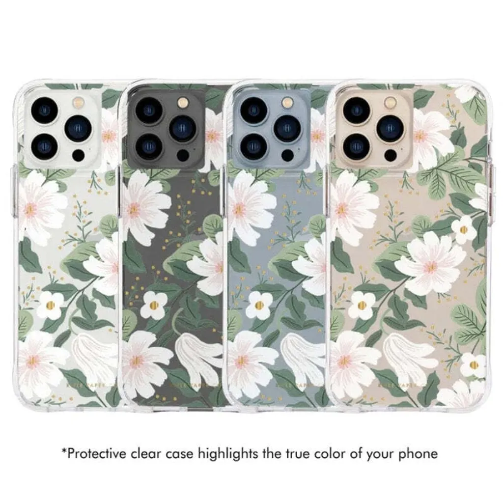 Coque Rifle Paper Clear pour iPhone 13 Pro Willow - Protection Design