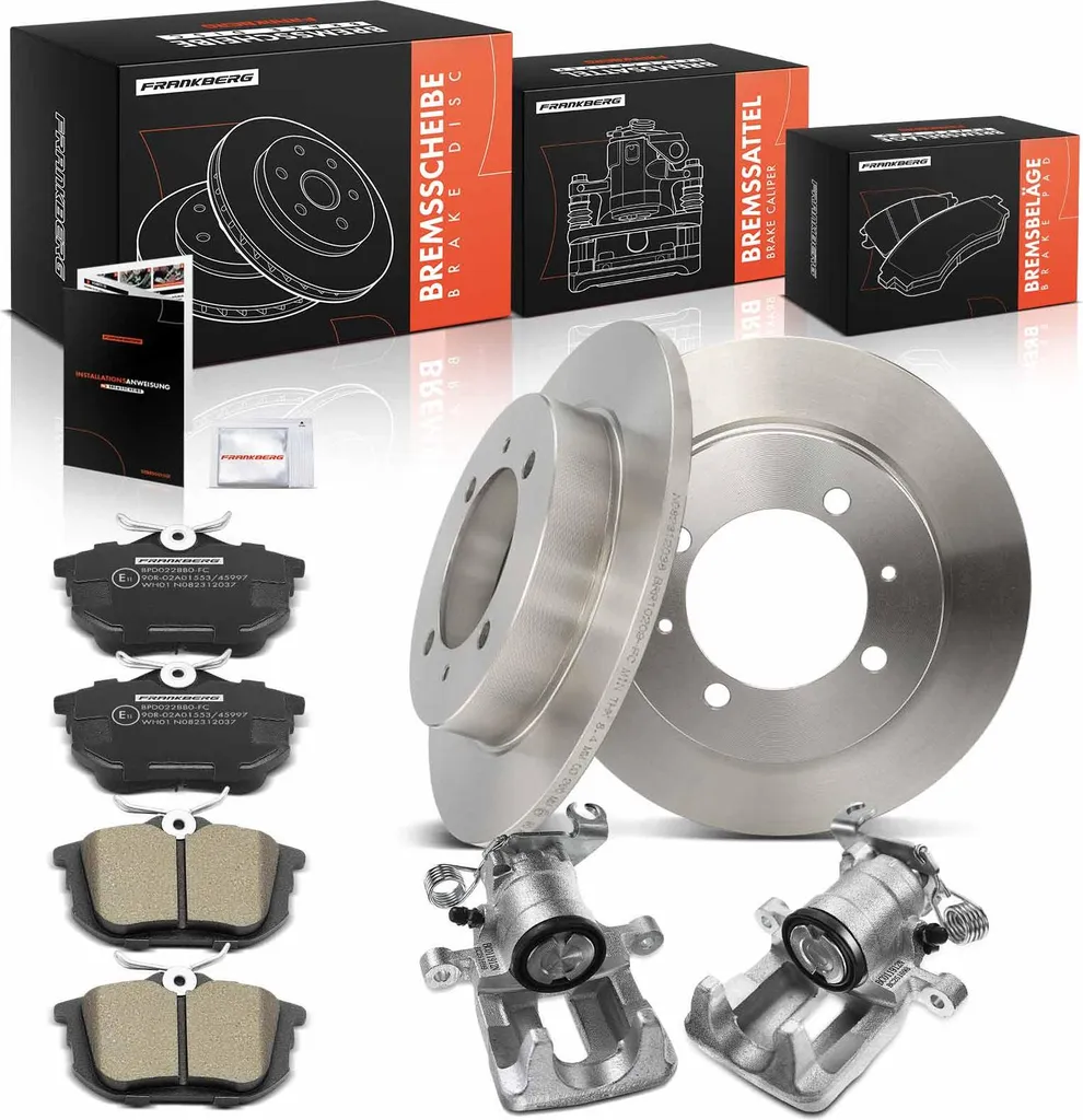 Étriers et Disques de Frein Arrière Frankberg pour Volvo S40 I - Kit 8 pcs