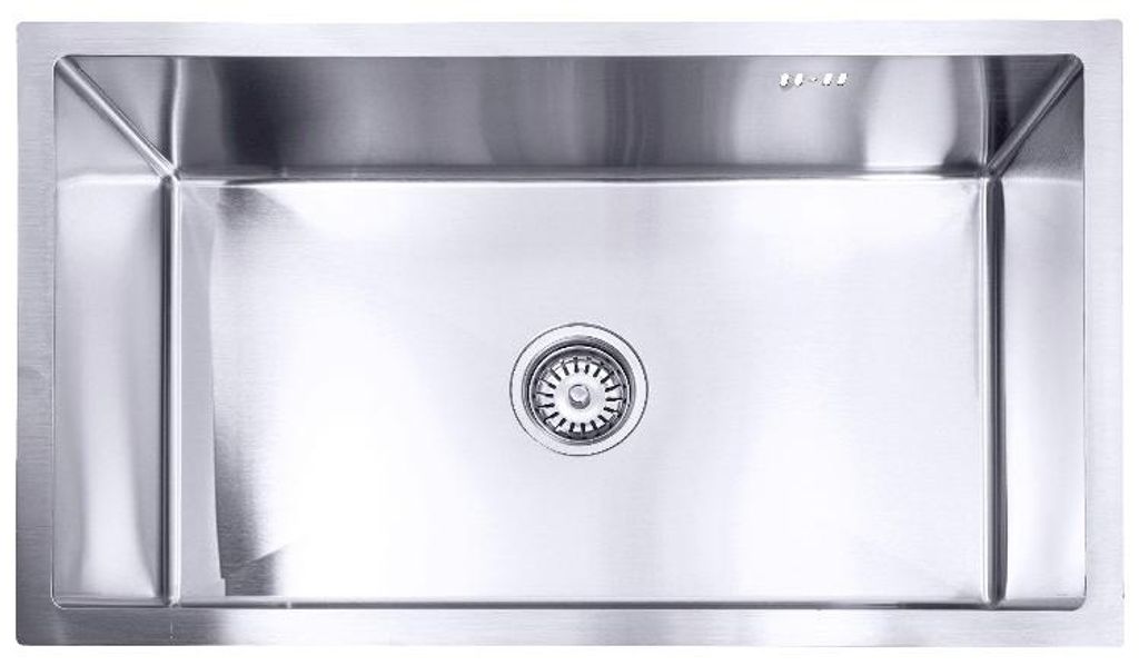 Lendo Online Küchenspüle Einbau 74x44 cm Silber Edelstahl Produktbild 