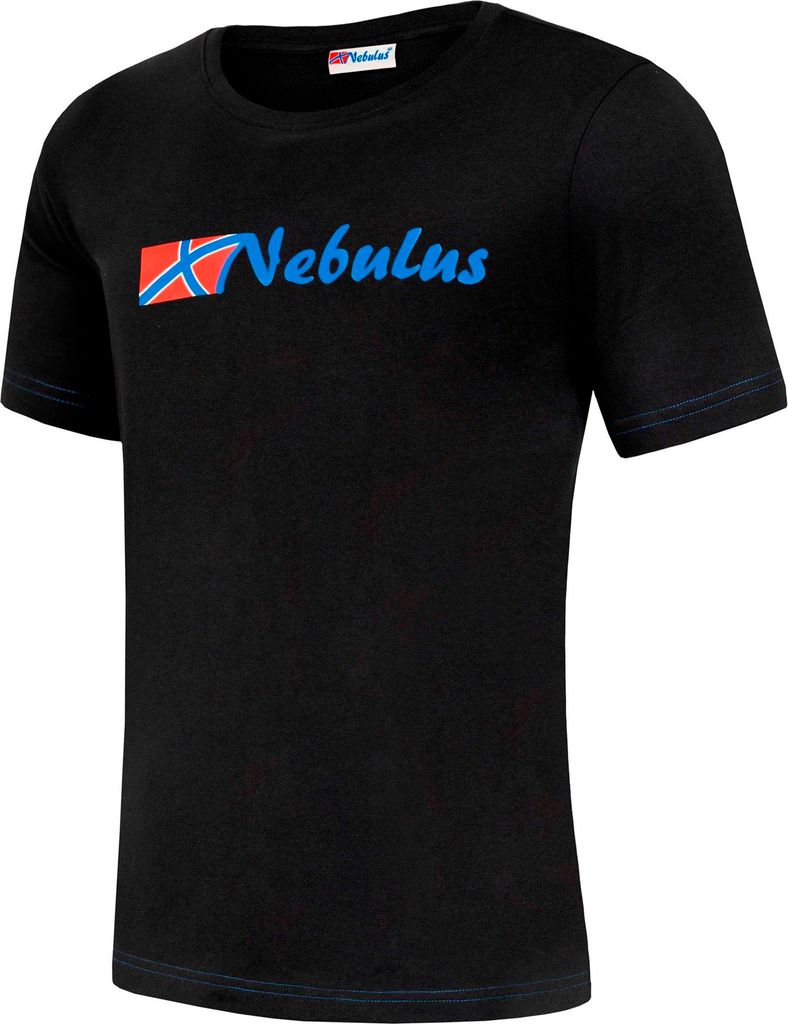 Nebulus T-Shirt REACT Herren, Shirt, T-Shirt , Rundhals-Ausschnitt , P6330 - Herren, schwarz-kobalt, XL