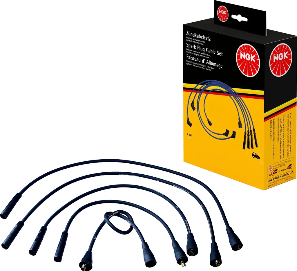 Set Cavi Di Accensione NGK 6317 - Compatibile Con Ford Ka, Fiesta, StreetKa (1.3 E 1.6) - Qualità Originali, 4 Condotti, Ricambio Auto Affidabile