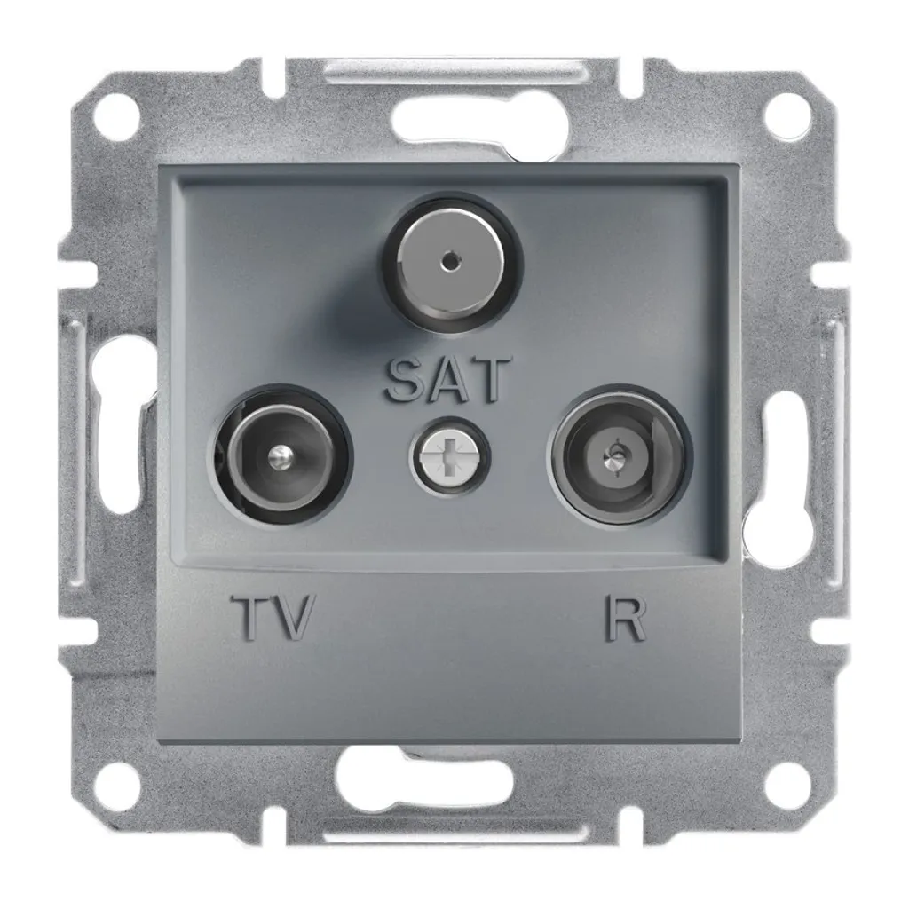 Prise terminale RTV SAT 1dB EPH3500162 pour distribution TV murale