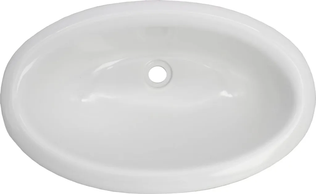 Vasca da incasso Lavandino Camper Roulotte Caravan Camping Barca 450 x 275 x 140 mm ovale bianco