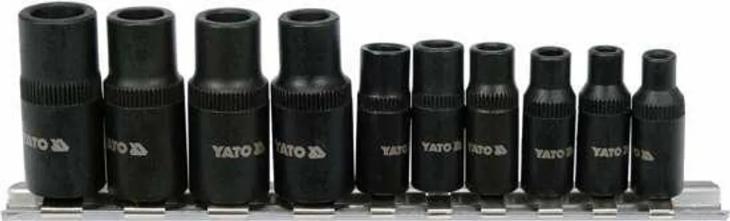 Coffret de Douilles à Choc YATO en Acier CrV Renforcé pour Mécaniciens