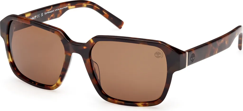 Lunettes de soleil Timberland TB00043 54H Marron Foncé Avana Homme 56mm