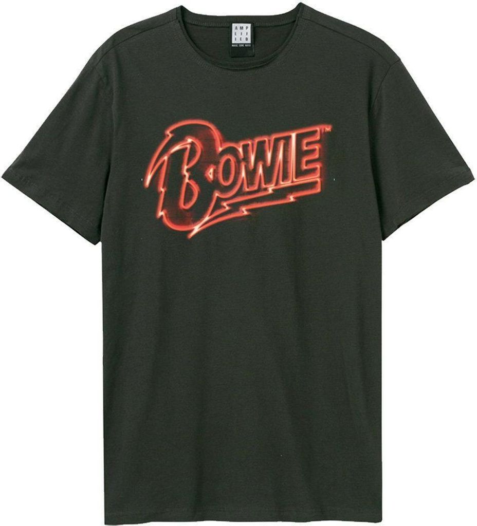 Amplified - "Neon Sign" T-Shirt für Herren/Damen Uni GD1303 (S) (Holzkohle)