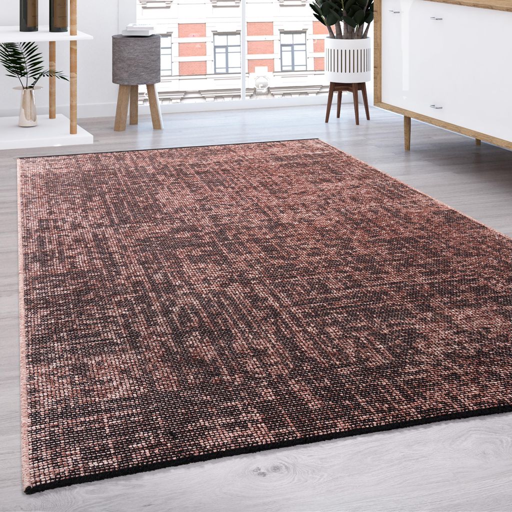 Tappeto soggiorno tessuto piatto moderno motivo sisal tinta Immagine del prodotto 
