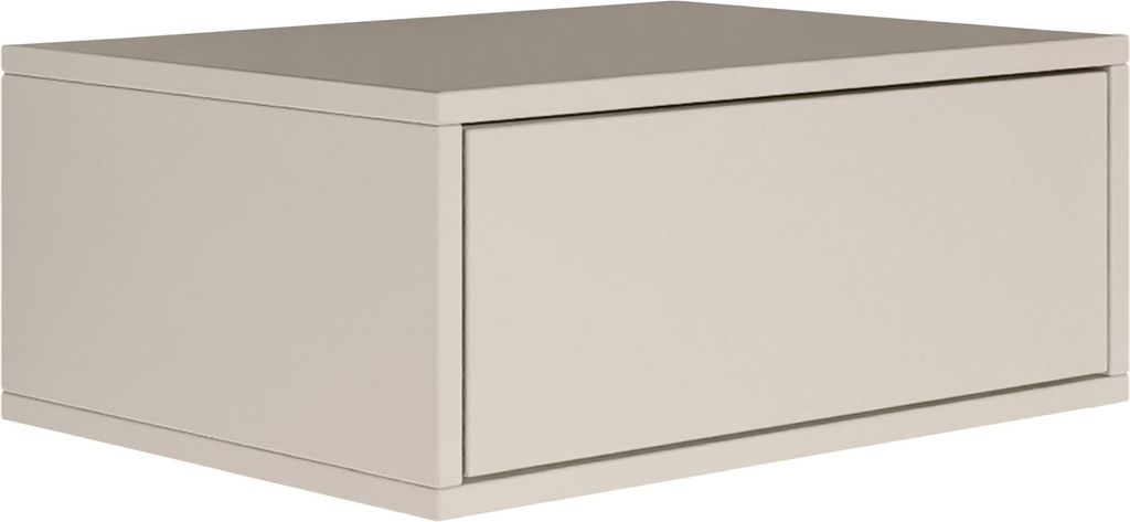 A single, closed drawer unit, likely a nightstand or wall-mounted cabinet, is shown against a white background.
