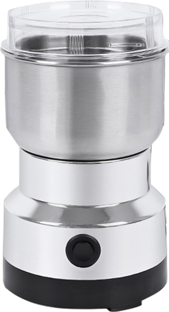 Muehle Haushalt Mini Edelstahl Elektrischer Kraeuterpulverisierer Vierkantige Klinge 150W Hochleistungs-Ultrafeiner Kaffeezerkleinerer