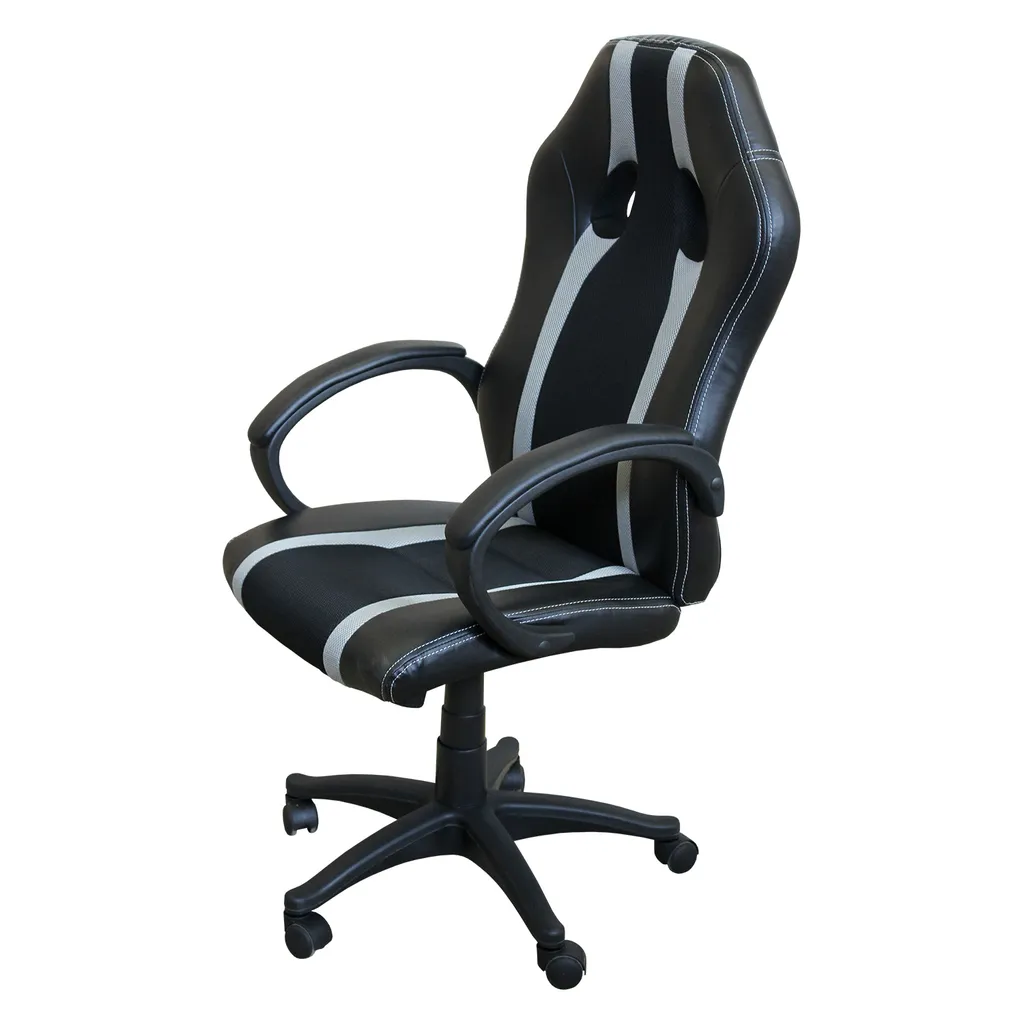 Siège de bureau FORMULA GREY gris : Fauteuil ergonomique de travail