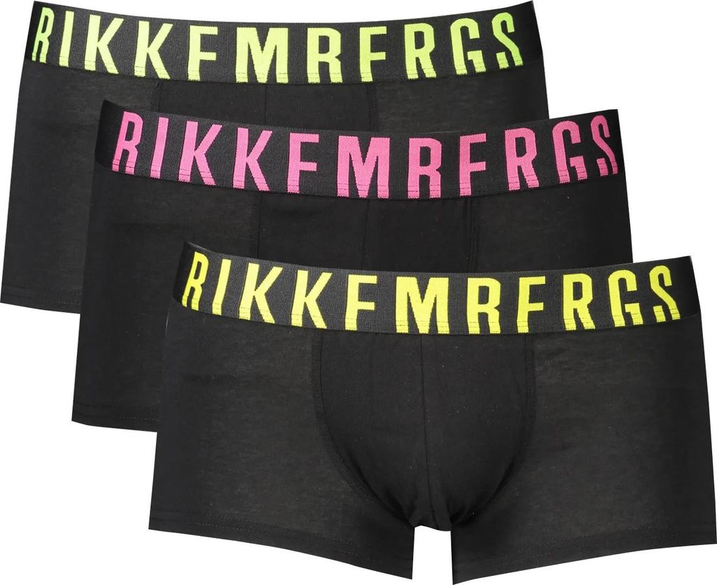Fluoreszierende Boxershorts Tri-Pack Elastisch Bunt Bikkembergs : Größe - 2XL Größe: 2XL