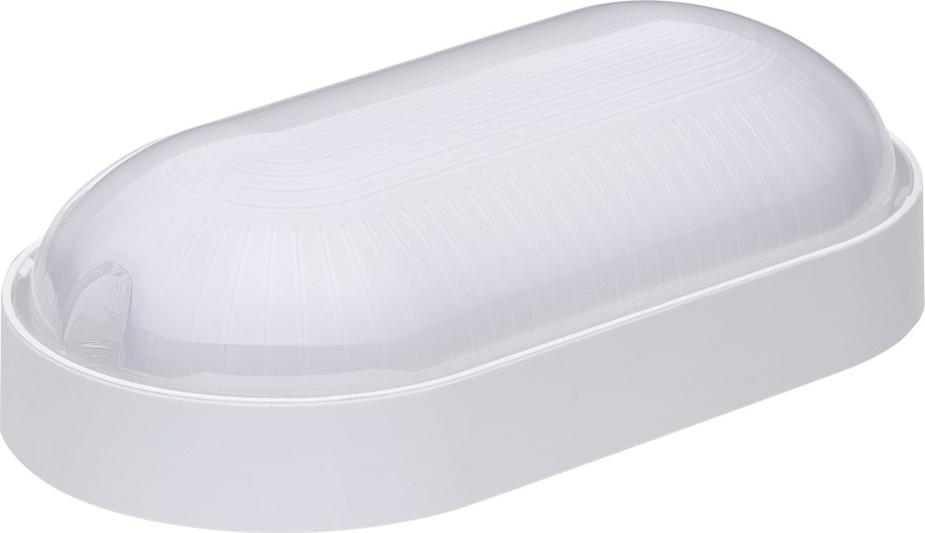 Oktaplex LED Ovalleuchte Durchgangsverdrahtung Kellerlampe weiß
