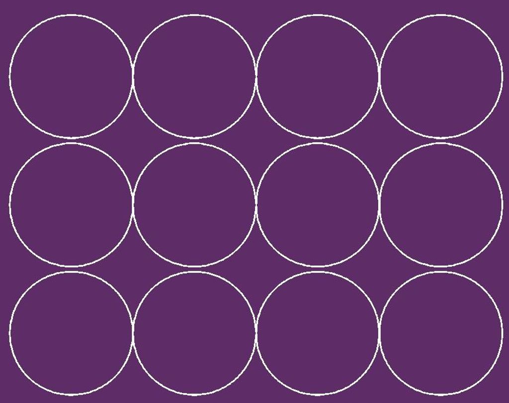 Runde Aufkleber, 12 cm Durchmesser, Punkte, 12 Stück, lila glänzend