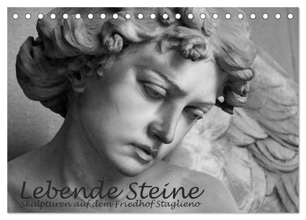 Lebende Steine - Skulpturen auf dem Friedhof Staglieno (Tischkalender 2027 DIN A5 quer), CALVENDO Monatskalender