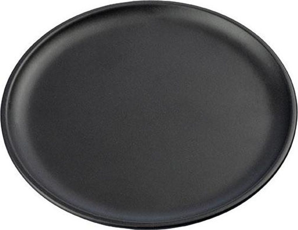 INNA-GLAS Kerzenteller Emmeline aus Metall, schwarz, Ø10cm - Kerzenuntersetzer rund