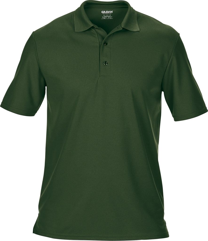 Gildan Herren Double Pique Kurzarm Sport Polo Shirt RW4504 (3XL) (Waldgrün)