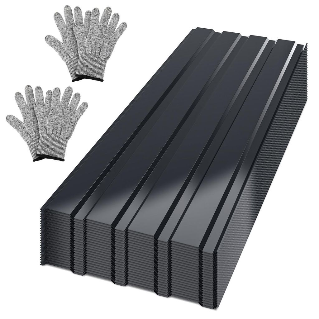 Peviasot 24x golfplaten van staal, profielplaten 115 x 45 Productafbeelding 