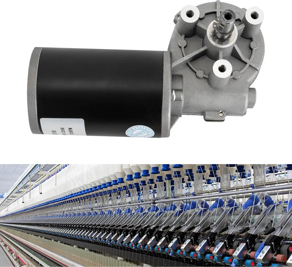 Motoriduttore DC 6V Doppio Albero da 12 Mm Facile Installazione Motoriduttore a Vite Senza Fine Autobloccante Reversibile per Macchina (10RMP