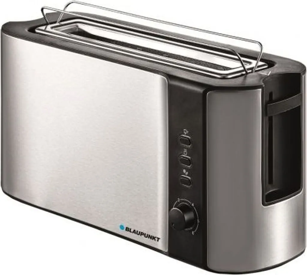Grille-pain inox Blaupunkt 1000W BP4010 - 2 fentes larges, fonctions