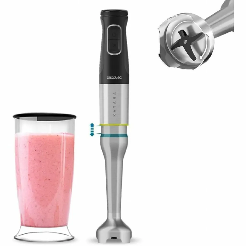 Mixeur plongeant 2300W Crossblades 4 lames inox et pied XL ergonomique