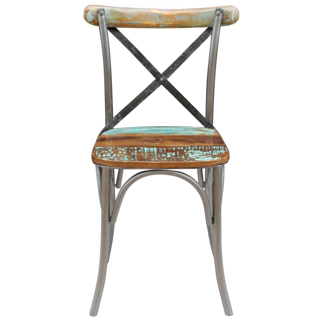 "im Sonderangebot"Esszimmerstühle 4er Set modernes - CLORIS - Polsterstühle für Esszimmer, Altholz Massiv - 51 x 52 x 84 cm - NeuMöbel8320416