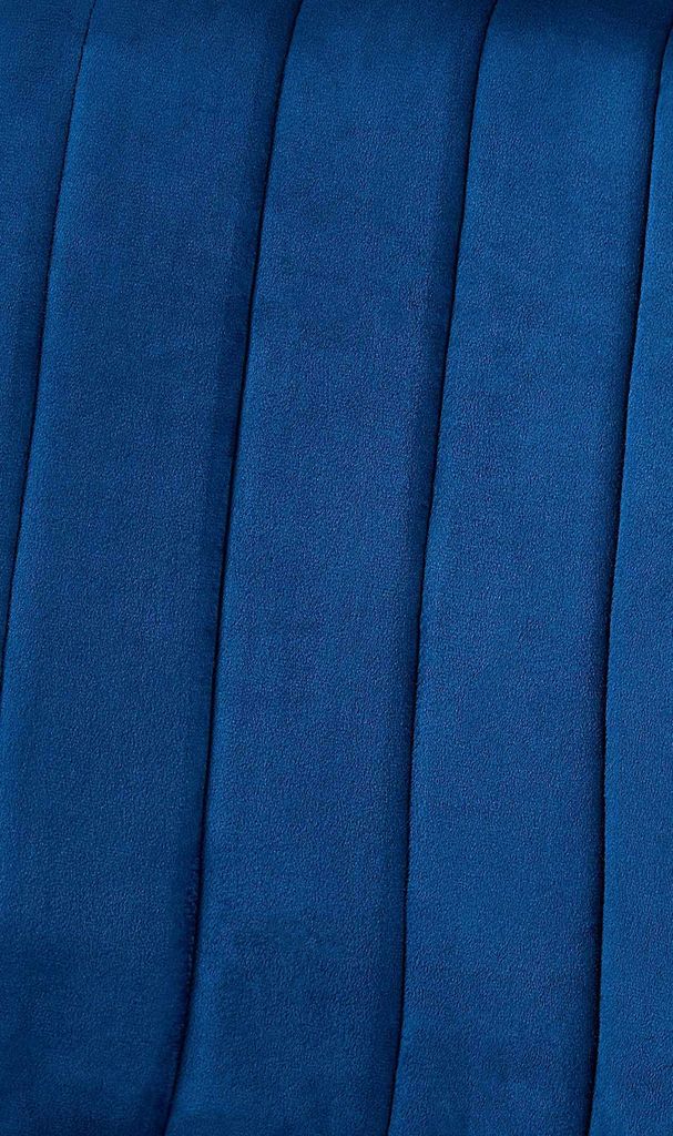 DELUKE® Stuhl LENZ Samt - 88x45x53cm, blau, Metall Gestell Produktbild 8
