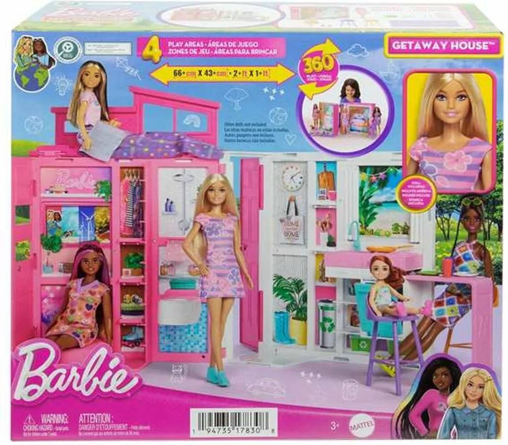 Barbie Getaway House : Gain de Place et Jeu Complet en une Seule Maison