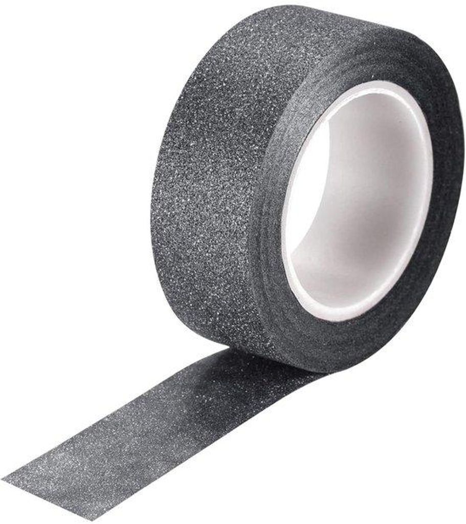 Schwarzes Dekoband 1,5 cm x 10 m für Geschenkboxen