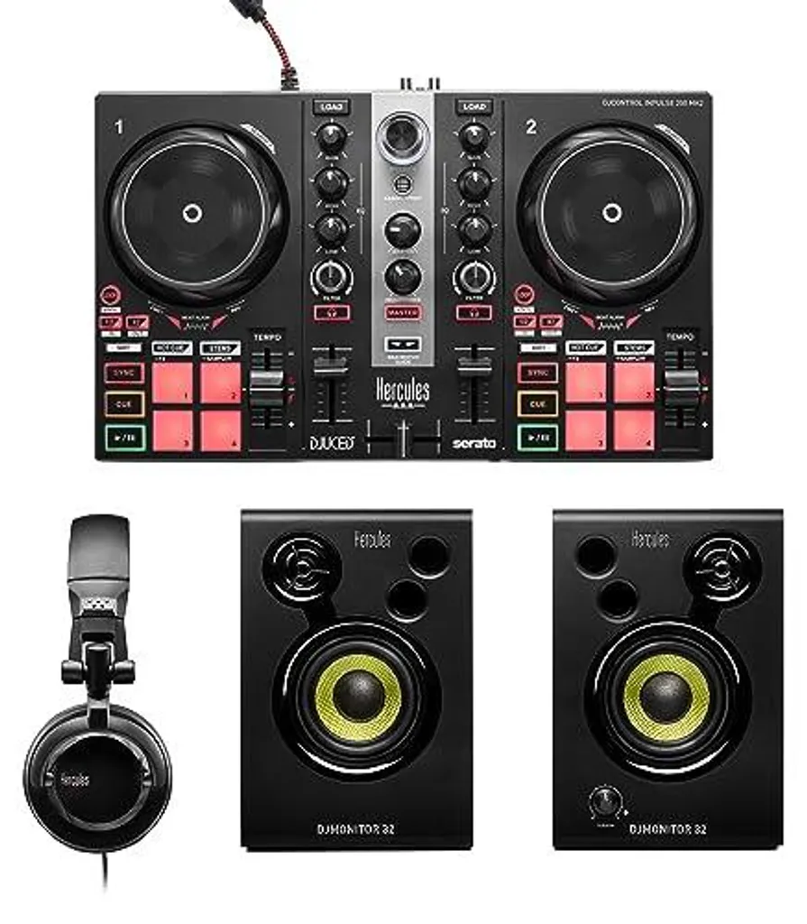 Hercules DJLearning Kit DVS - Solution Scratch Numérique Pro pour Mix Noir - 13