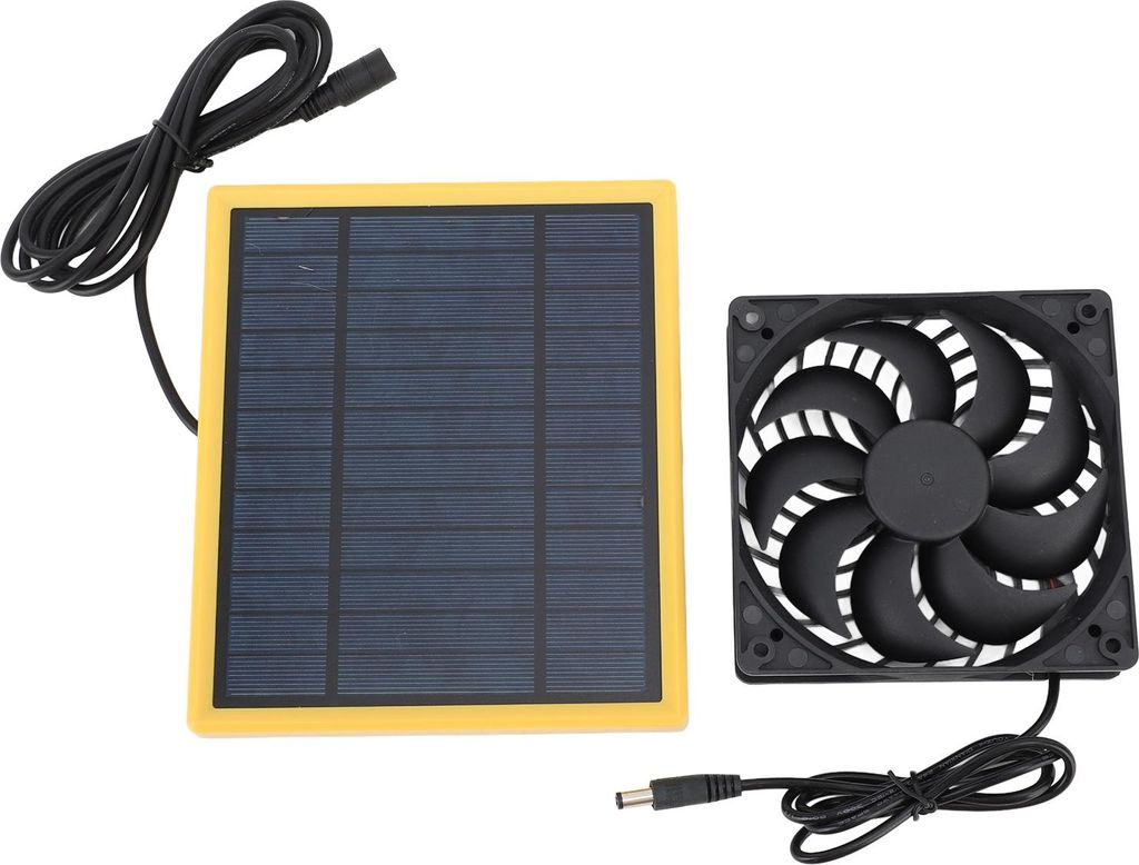 Solarpanel-Ventilator-Set, 20 W, wasserdicht, für den Außenbereich, kleine Hühnerställe, Gewächshäuser, Schuppen, Haustierhäuser, Fensteraus...
